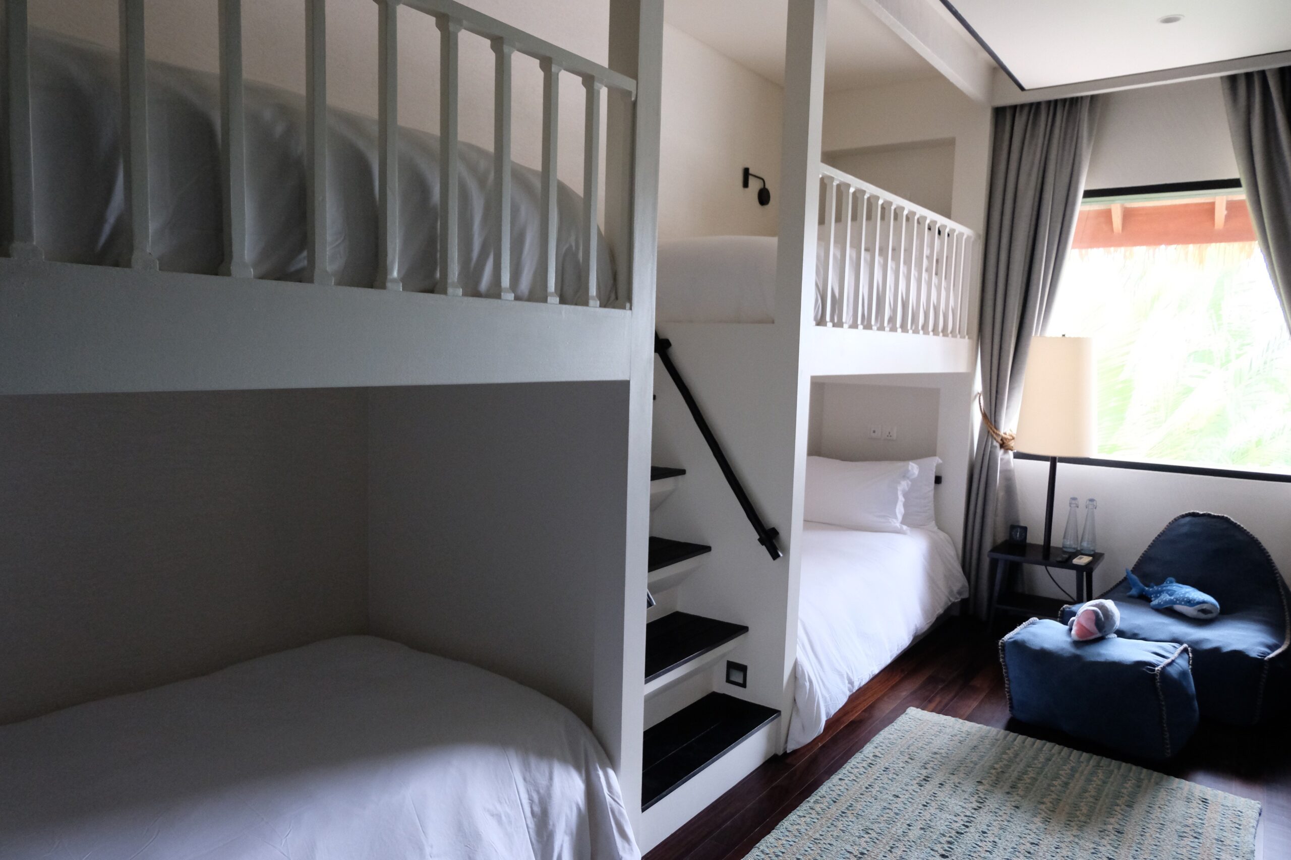 You get a bunk bed! And you get a bunk bed! Everyone gets a bunk bed!