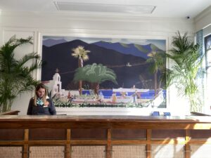 The front desk at Hotel Atwater on Catalina Island. Taken in January 2020.